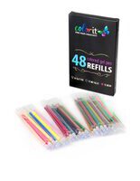 ColorIt Gel Pens For Adult Coloring Books 192 Pack - 12 Metallic Gel Pens,  12 Neon Gel Pens, and 72 Glitter Pens for Art & Office with 96 Matching