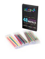 ColorIt Gel Pens For Adult Coloring Books 96 Pack - 48 Premium Quality Gel  Pens and Gel Markers for Adult Coloring with 48 Matching Refills (96 Count